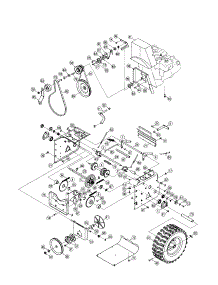 Wheels / Transmission Frame parts for Craftsman Gas Snowblower 247888330 from AppliancePartsPros.com