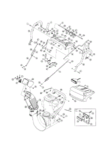 Handle / Light / Chute parts for Craftsman Gas Snowblower 247888450 from AppliancePartsPros.com