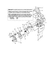 Pulleys / Belt Cover parts for Craftsman Gas Snowblower 247888520 from AppliancePartsPros.com