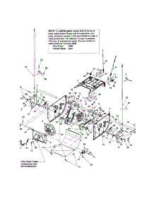 Shift Rod / Transmission Frame parts for Craftsman Gas Snowblower 247888530 from AppliancePartsPros.com
