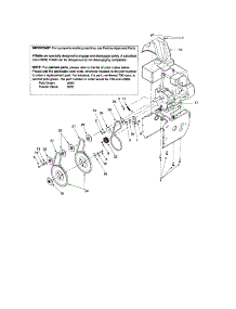 Pulleys / Idler Bracket / Belt Cover parts for Craftsman Gas Snowblower 247888530 from AppliancePartsPros.com