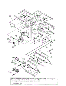 Frame parts for Craftsman Gas Snowblower 247888550 from AppliancePartsPros.com