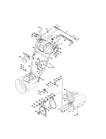 Handle / Belts parts for Craftsman Gas Snowblower 247888741 from AppliancePartsPros.com