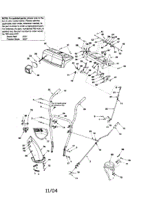 Shift Arm / Handle / Handle Panel / Chute parts for Craftsman Gas Snowblower 247888900 from AppliancePartsPros.com