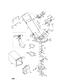 Handle / Housing / Grassbag parts for Craftsman Gas Walk-Behind Mower 247889210 from AppliancePartsPros.com