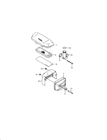 Muffler / Air Filter parts for Craftsman Gas Walk-Behind Mower 247889210 from AppliancePartsPros.com