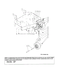 Wheel parts for Craftsman Gas Walk-Behind Mower 247889360 from AppliancePartsPros.com