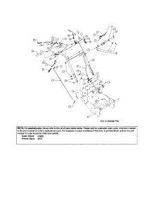 Handle parts for Craftsman Gas Walk-Behind Mower 247889360 from AppliancePartsPros.com