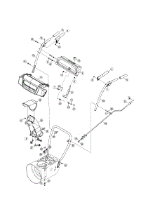Handles / Lower Chute parts for Craftsman Gas Snowblower 247889550 from AppliancePartsPros.com