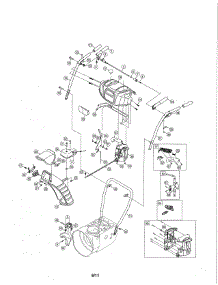 Lower Chute / Handles parts for Craftsman Gas Snowblower 247889700 from AppliancePartsPros.com