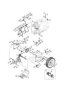 Wheels / Axle parts for Craftsman Gas Snowblower 247889701 from AppliancePartsPros.com