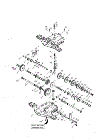 Transaxle parts for Craftsman Gas Walk-Behind Mower 247889981 from AppliancePartsPros.com