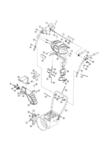 Handle / Lower Chute parts for Craftsman Gas Snowblower 247889990 from AppliancePartsPros.com