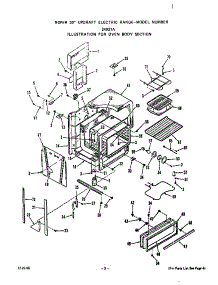 Oven Body parts for Roper Electric Range 2492*1A from AppliancePartsPros.com