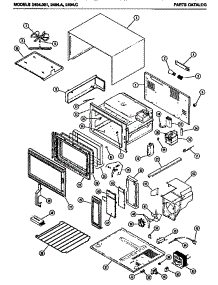 Mw Parts (2494.001) (2494.A) (2494.C) parts for Amana Countertop Microwave 2494.A from AppliancePartsPros.com