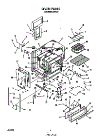 Oven parts for Roper Electric Range 2496*0A from AppliancePartsPros.com