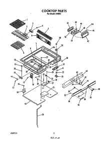 Cook Top parts for Roper Electric Range 2496*1 from AppliancePartsPros.com