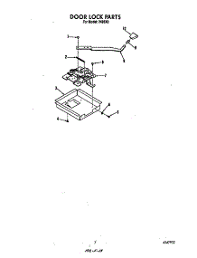 Door Lock parts for Roper Electric Range 2496*1A from AppliancePartsPros.com