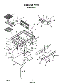 Cook Top parts for Roper Electric Range 2496*2 from AppliancePartsPros.com