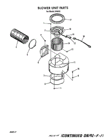 Blower parts for Roper Electric Range 2496*2 from AppliancePartsPros.com