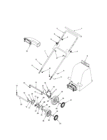 Handle / Bag / Wheels parts for Mtd Chipper Shredder 24A-020D401 from AppliancePartsPros.com