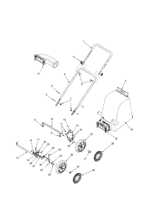 Handle / Wheels / Bag parts for Mtd Chipper Shredder 24A-020D401 from AppliancePartsPros.com
