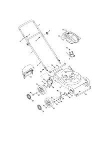 Handle / Housing / Wheels parts for Mtd Chipper Shredder 24A-02MM001 from AppliancePartsPros.com