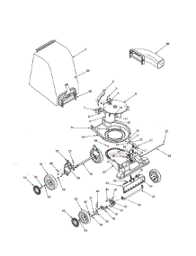 Nozzle / Bag / Wheels parts for Yard-Man Lawn Vacuum 24A-060F402 from AppliancePartsPros.com