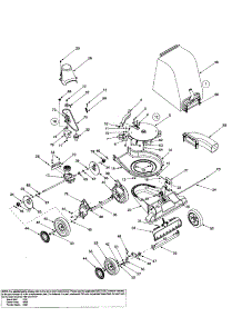 Lower Flail Housing / Bag / Chute parts for Mtd Lawn Vacuum 24A-070H799 from AppliancePartsPros.com
