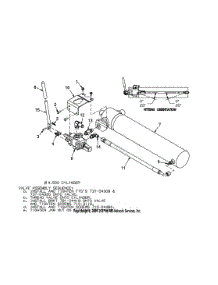 Cylinder Assembly parts for Mtd Log Splitter 24BG57M1793 from AppliancePartsPros.com