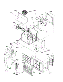 Chassis parts for Amana Room Air Conditioner 24M33PA-P1214805R from AppliancePartsPros.com