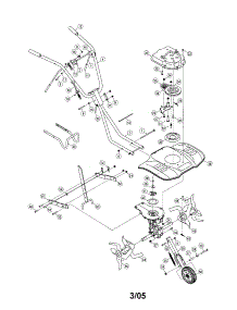 Tine Shield / Handles / Frame parts for Mtd Front-Tine Tiller 250 from AppliancePartsPros.com