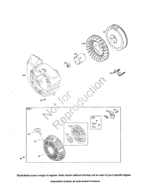 Starter-Rewind / Flywheel parts for Briggs & Stratton Lawn & Garden Engine 250000 (0110-0111) from AppliancePartsPros.com