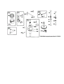Crankshaft / Piston parts for Briggs & Stratton Lawn & Garden Engine 252700 TO 252799 from AppliancePartsPros.com