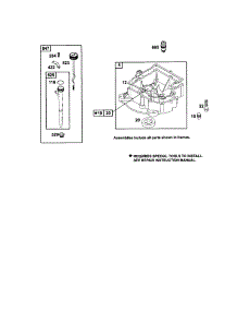 Sump-Engine / Dipstick / Tube parts for Briggs & Stratton Lawn & Garden Engine 252700 TO 252799 from AppliancePartsPros.com