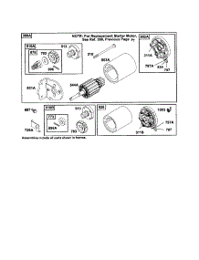 Motor - Starter parts for Briggs & Stratton Lawn & Garden Engine 252700 TO 252799 from AppliancePartsPros.com