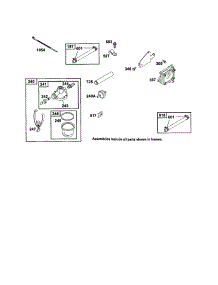 Fuel Line  /  Connector Hose parts for Briggs & Stratton Lawn & Garden Engine 252700 TO 252799 (0111-0247) from AppliancePartsPros.com