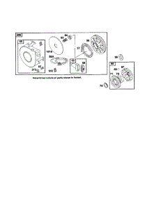 Housing / Rewind Starter parts for Briggs & Stratton Lawn & Garden Engine 252700 TO 252799 (630-0719) from AppliancePartsPros.com