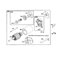 Motor-Starter parts for Briggs & Stratton Lawn & Garden Engine 252700 TO 252799 (630-0719) from AppliancePartsPros.com