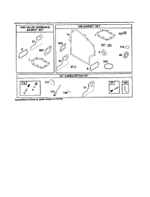 Gasket Sets / Overhaul Gasket Set parts for Briggs & Stratton Lawn & Garden Engine 252700 TO 252799 (630-0719) from AppliancePartsPros.com