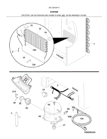 System parts for Kenmore Upright Freezer 253.22042412 (25322042412, 253 22042412) from AppliancePartsPros.com