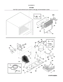 Sysem parts for Kenmore Top-Mount Refrigerator 253.6050961A (2536050961A, 253 6050961A) from AppliancePartsPros.com