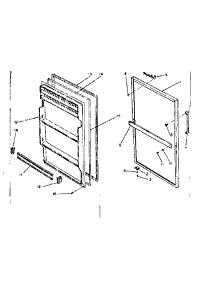 Door Parts parts for Kenmore Refrigerator 253.6651332 (2536651332, 253 6651332) from AppliancePartsPros.com
