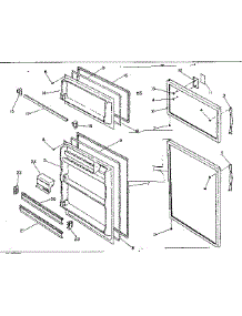 Door Parts parts for Kenmore Refrigerator 253.6652821 (2536652821, 253 6652821) from AppliancePartsPros.com