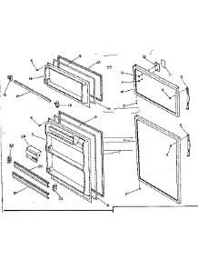 Door Parts parts for Kenmore Refrigerator 253.6652840 (2536652840, 253 6652840) from AppliancePartsPros.com