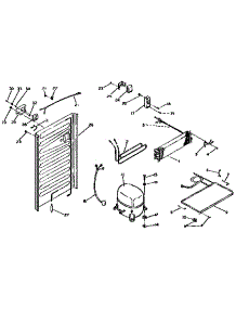 Refirgerator Unit Parts parts for Kenmore Refrigerator 253.6672800 (2536672800, 253 6672800) from AppliancePartsPros.com