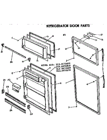 Door Parts parts for Kenmore Refrigerator 253.6672820 (2536672820, 253 6672820) from AppliancePartsPros.com