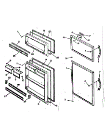 Door Parts parts for Kenmore Refrigerator 253.6678000 (2536678000, 253 6678000) from AppliancePartsPros.com