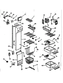 Shelving, Supports & Air Handling Parts parts for Kenmore Refrigerator 253.6679200 (2536679200, 253 6679200) from AppliancePartsPros.com
