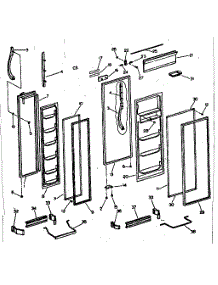 Door Parts parts for Kenmore Refrigerator 253.6679200 (2536679200, 253 6679200) from AppliancePartsPros.com